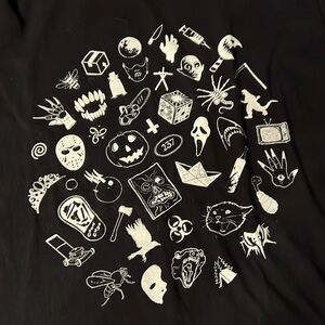 Classic Horror Movie Collage T-Shirt Large